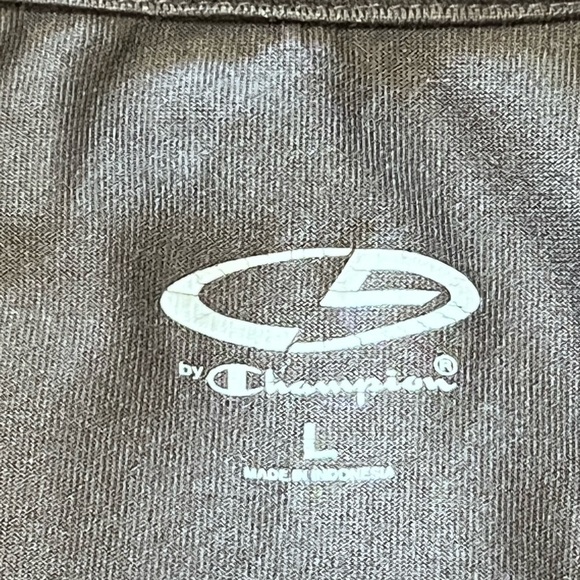 CHAMPION DARK GRAY PULLOVER ACTIVEWEAR/ RUNNING LONG SLEEVE 1/4 ZIP SHIRT #96 - Picture 3 of 6